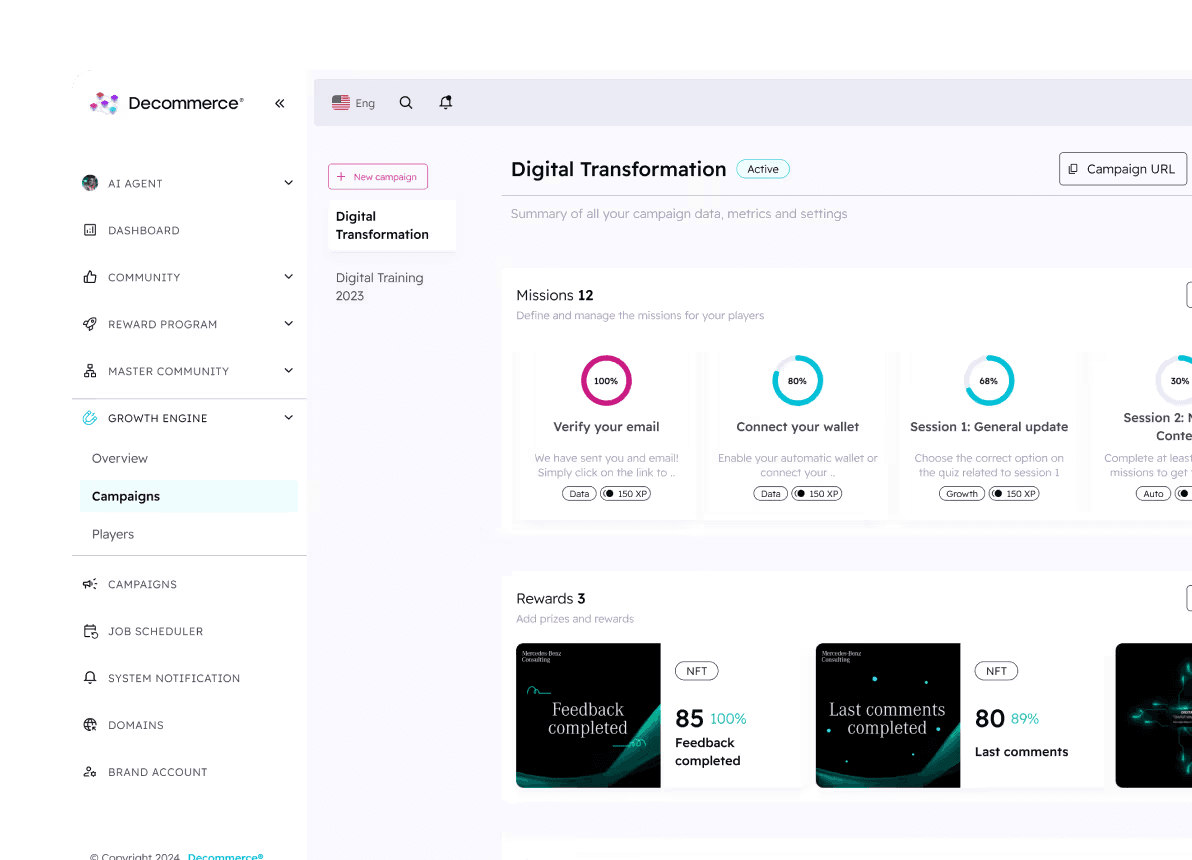 Growth Engine admin — Digital Transformation campaign