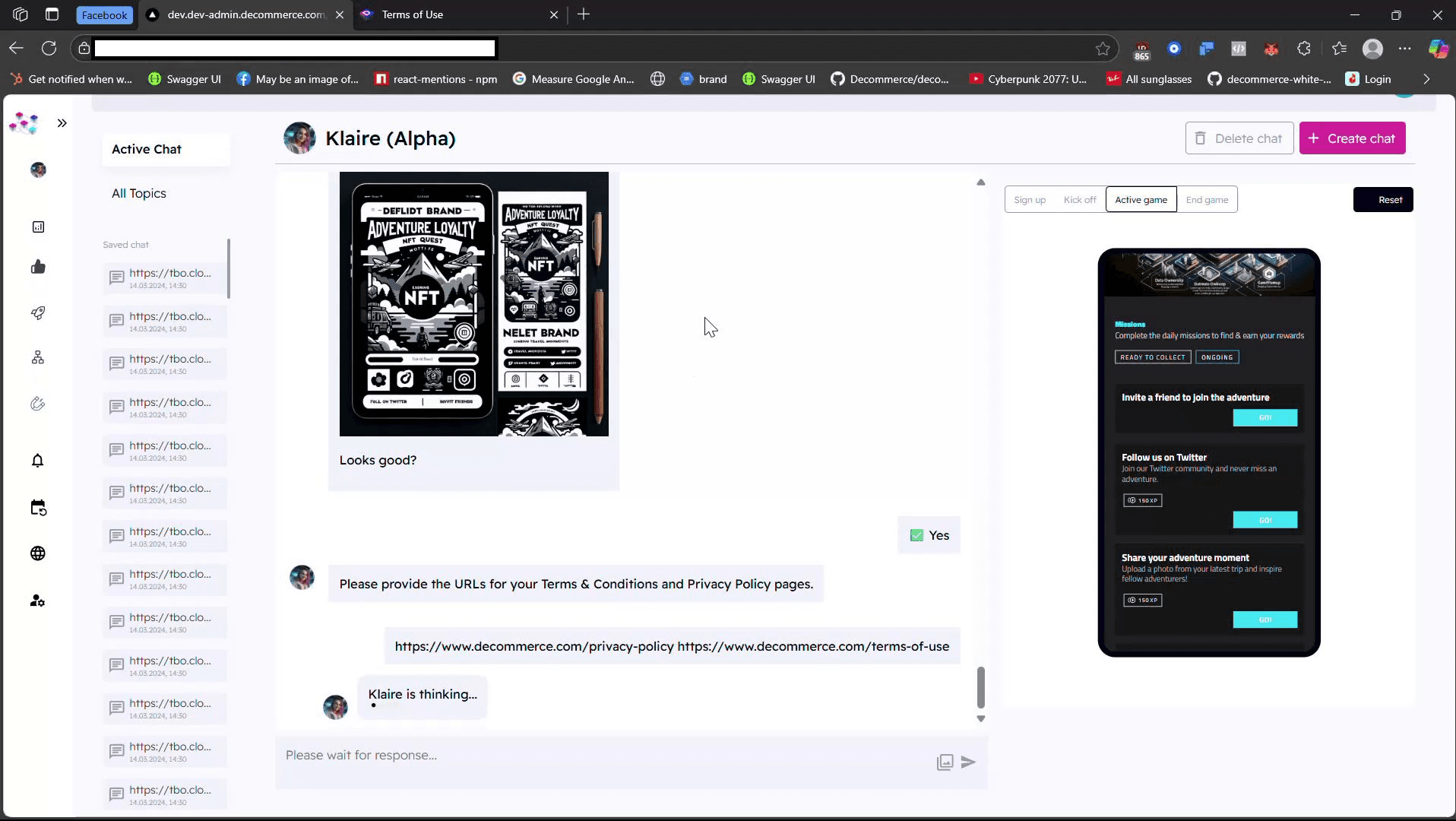 Klaire step 02 — Scrape + generate brand